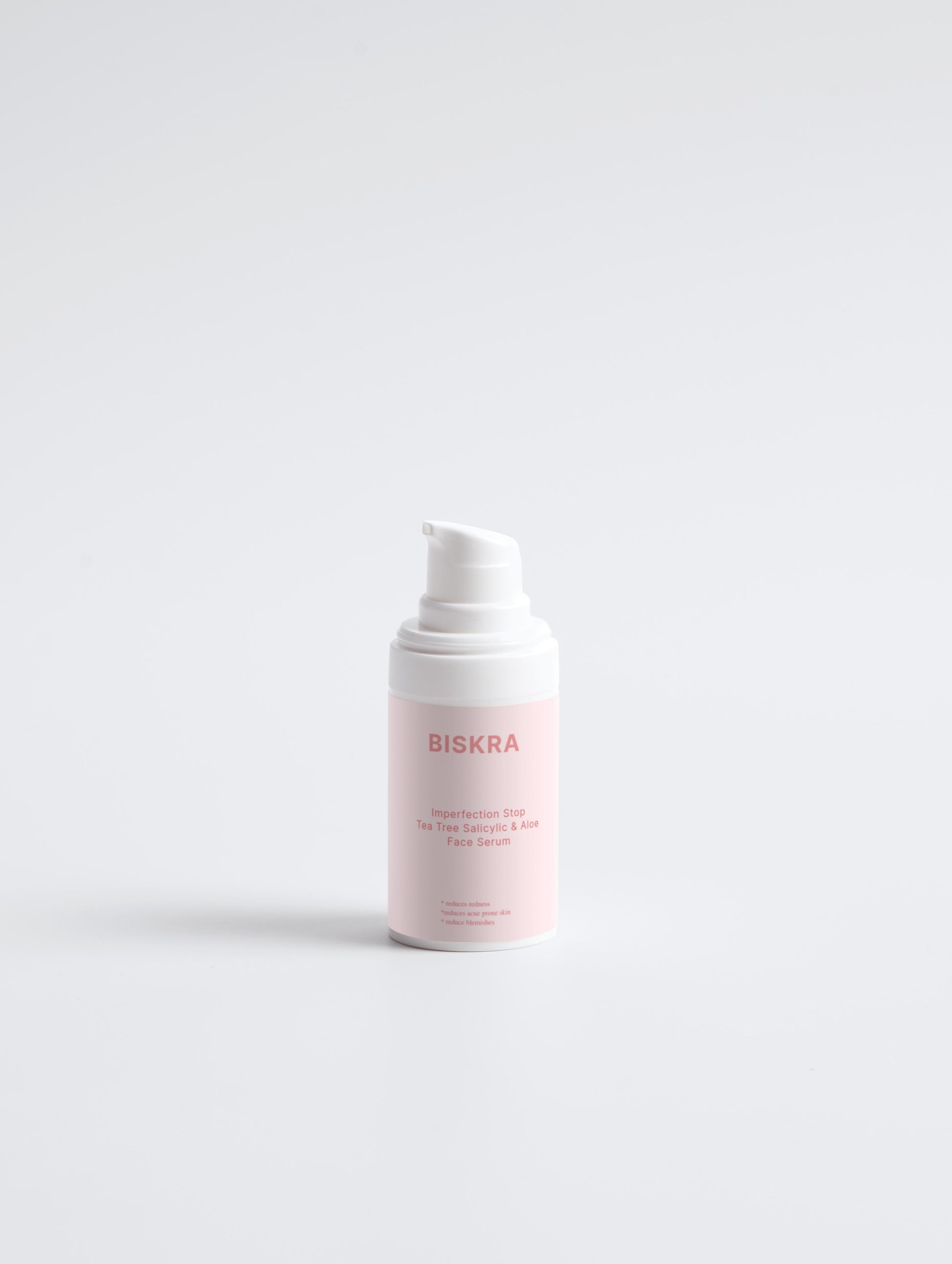 Acne Treatment Serum: The Tea Tree Salicylic & Aloe Face Serum formulated with natural ingredients to reduce breakouts and soothe acne-prone skin.