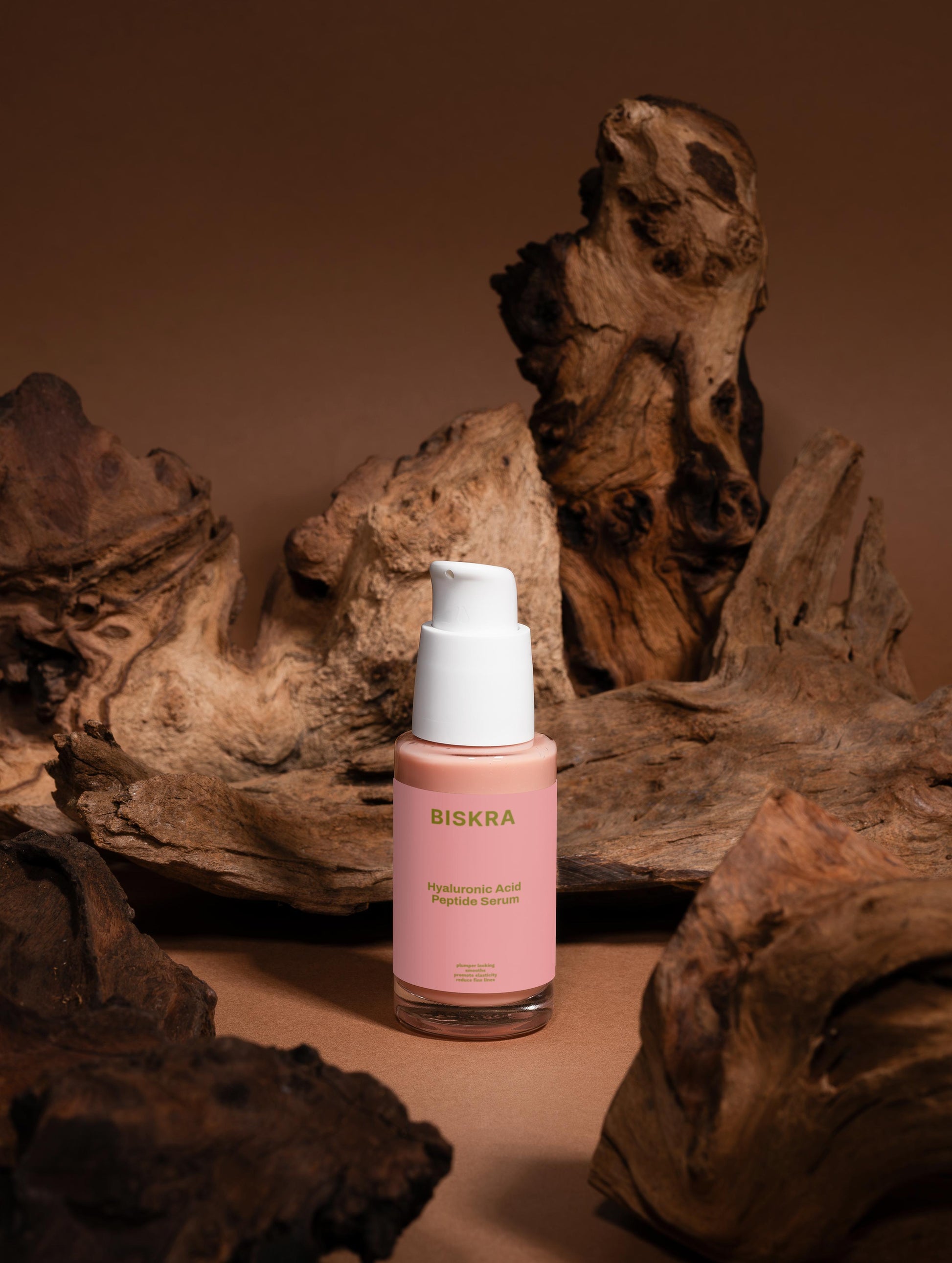 "Biskra Hyaluronic Acid Peptide Serum – Luxury Skincare for Anti-Aging and Hydration"