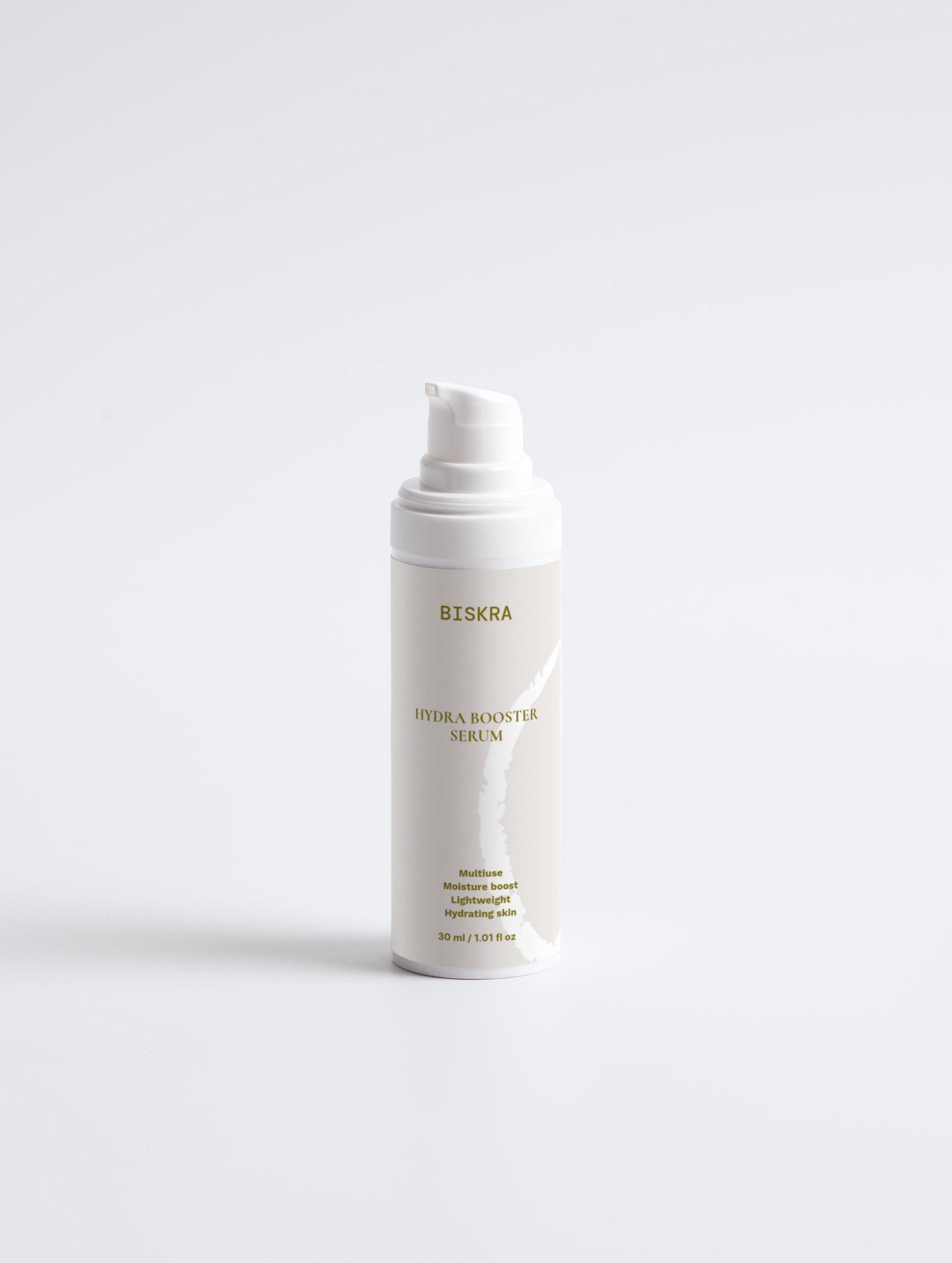 High-end skincare product with hyaluronic acid and botanical extracts