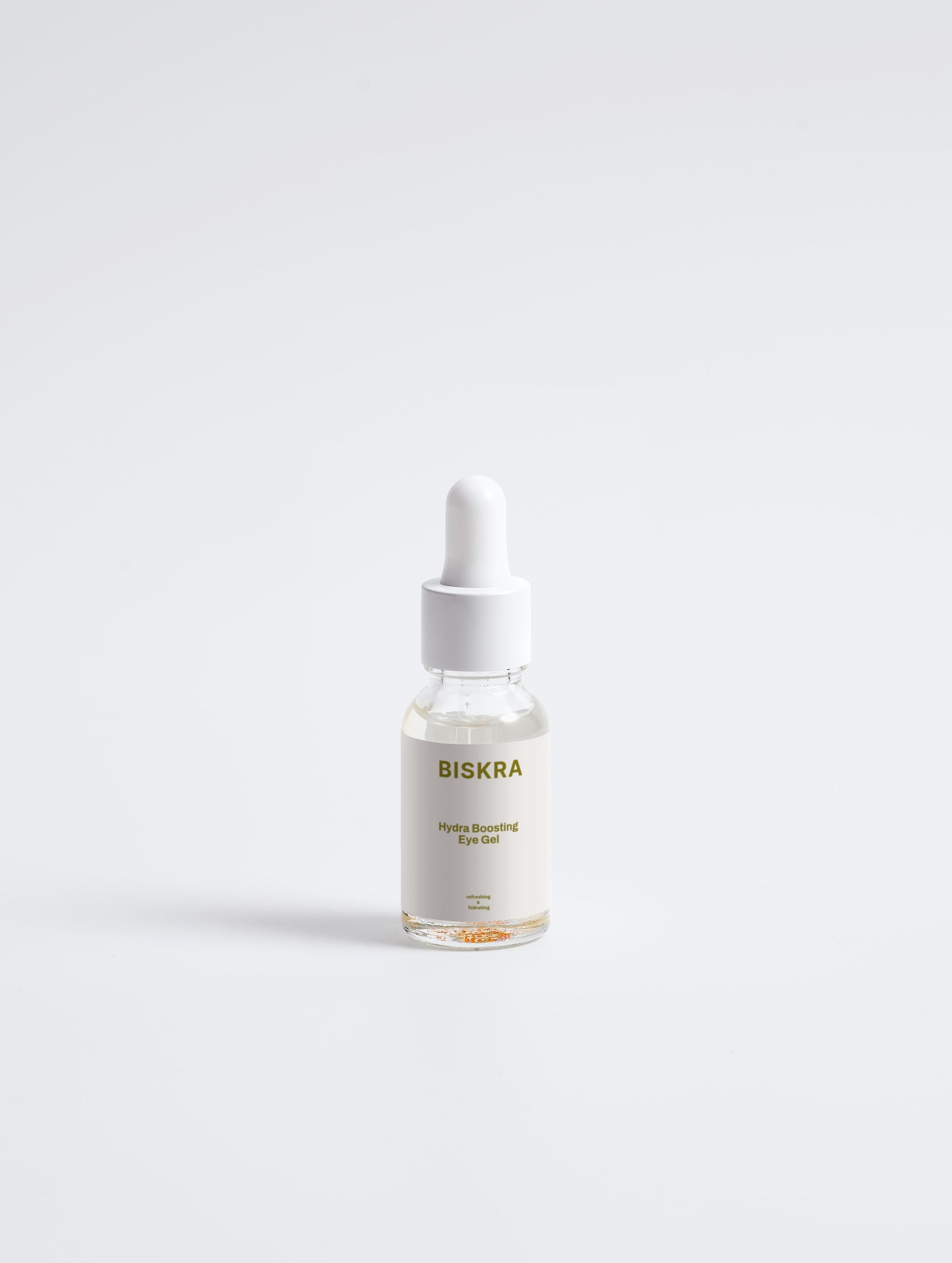 "Hydra Boosting Eye Gel – Luxury firming and depuffing eye treatment in elegant packaging"