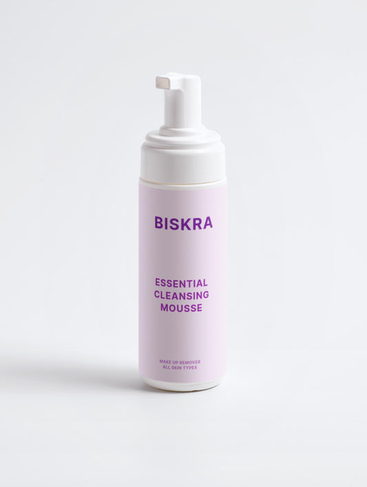 "Hydra Mousse Face Cleanser bottle with foaming pump on a clean background."