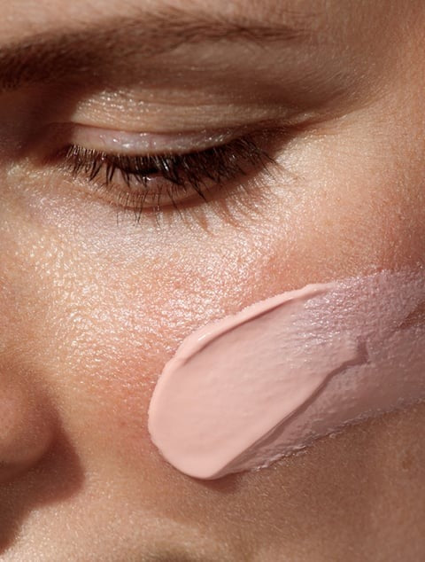 "Luxury skincare serum with peptides and hyaluronic acid to firm and hydrate skin"