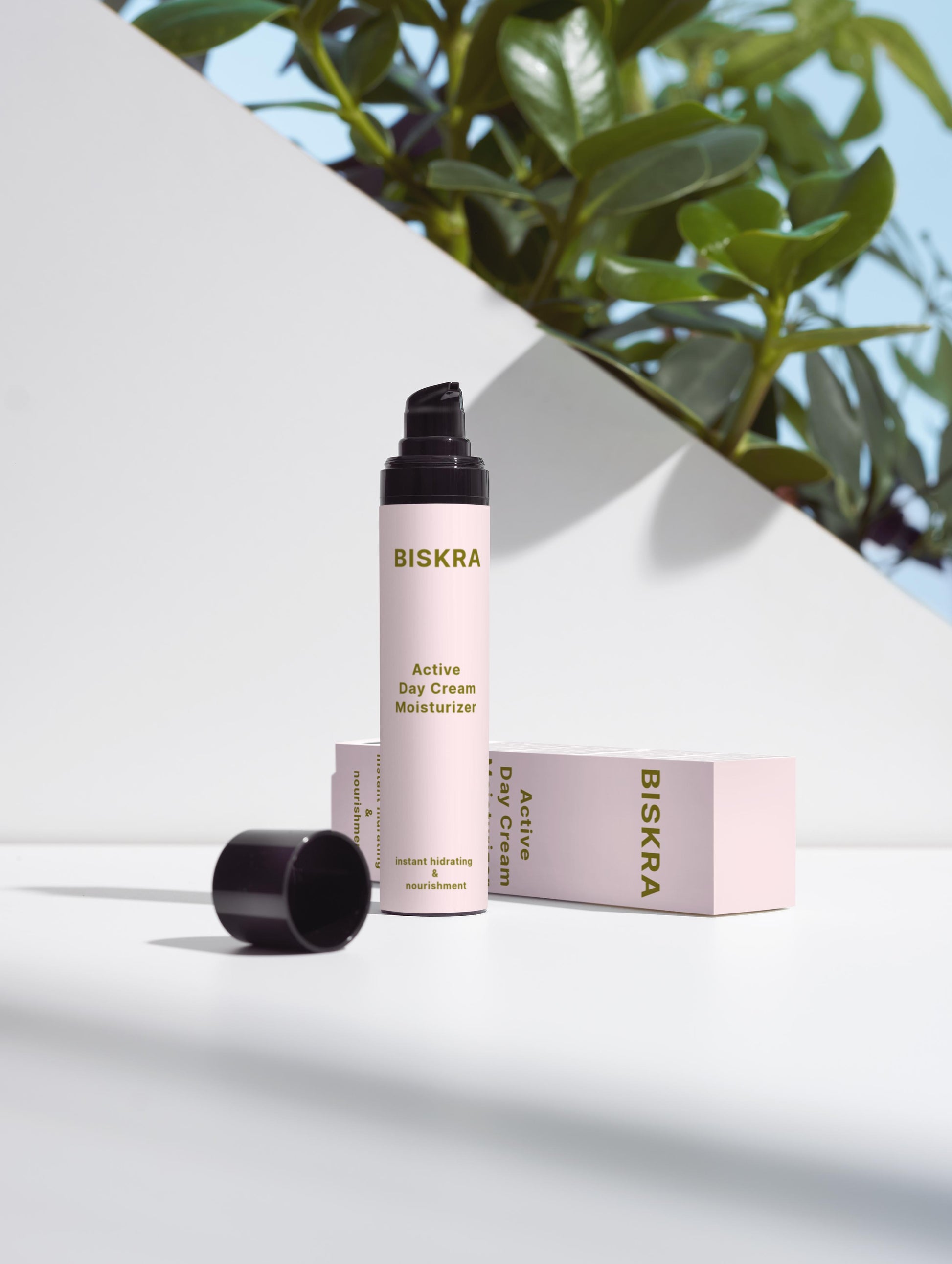 Morning skincare essentials featuring day cream