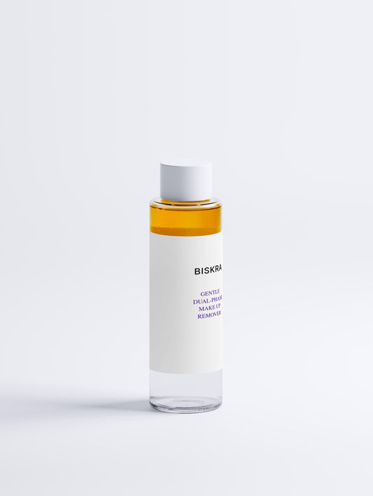 Gentle dual-phase makeup remover that effortlessly dissolves waterproof makeup without irritation.