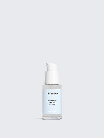 Product shot of Hydra Eye Revitalize Gel Serum with a fresh, minty fragrance.